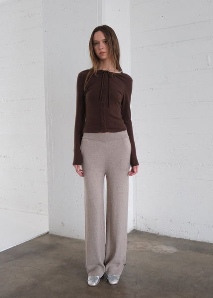 Celina Pant - Sweater Knit Bottoms with Snap Buttons | Geel