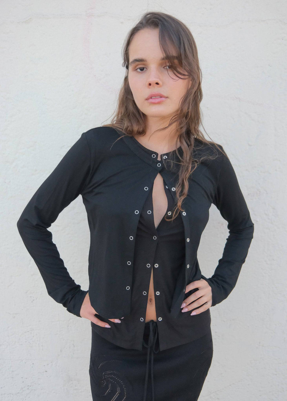 Snap Cardigan - geel.us