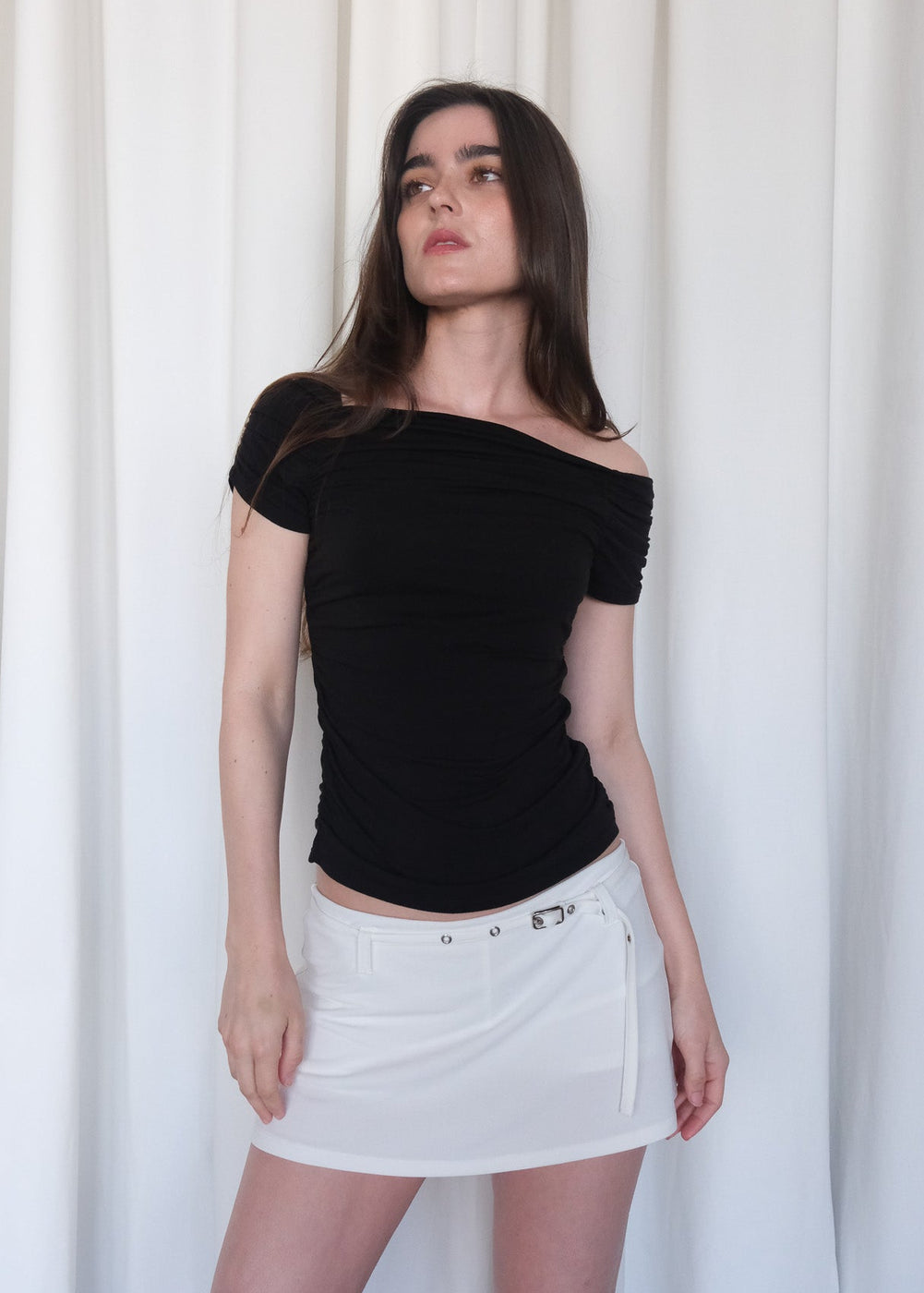 Belted Aria Skirt - Geel