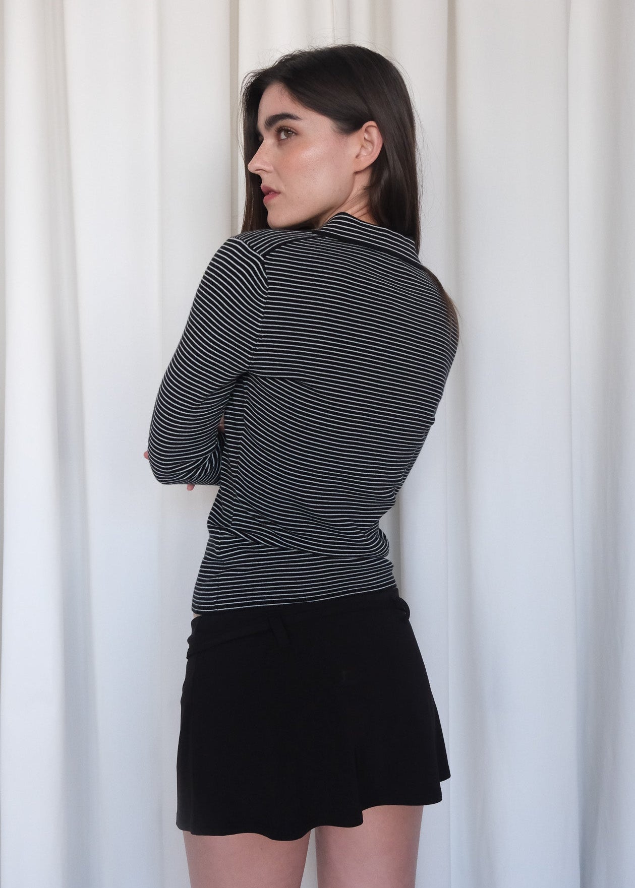 Belted Aria Skirt - Geel