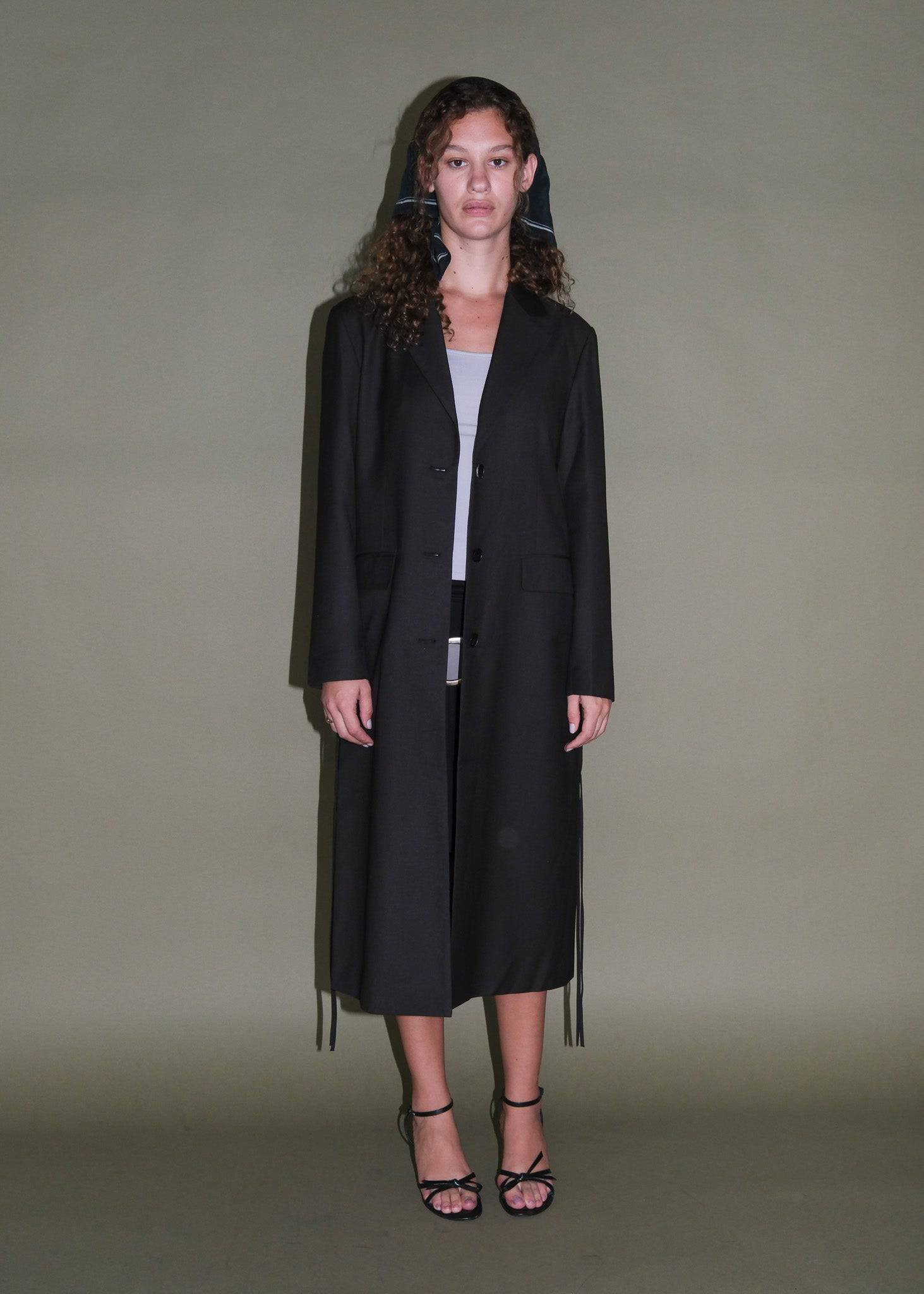 ジャケット・アウター Ka na ta Harf Trench Coat Balck Ka na ta”Harf Trench Coat Balck” | Lapel online store