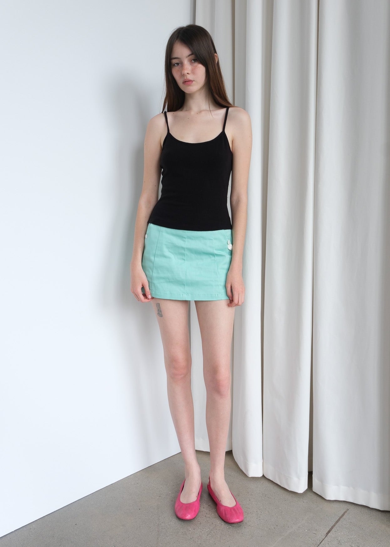 Shop Marty Skirt - Stylish Paneled Mini Skirt with Shell Trim | Geel