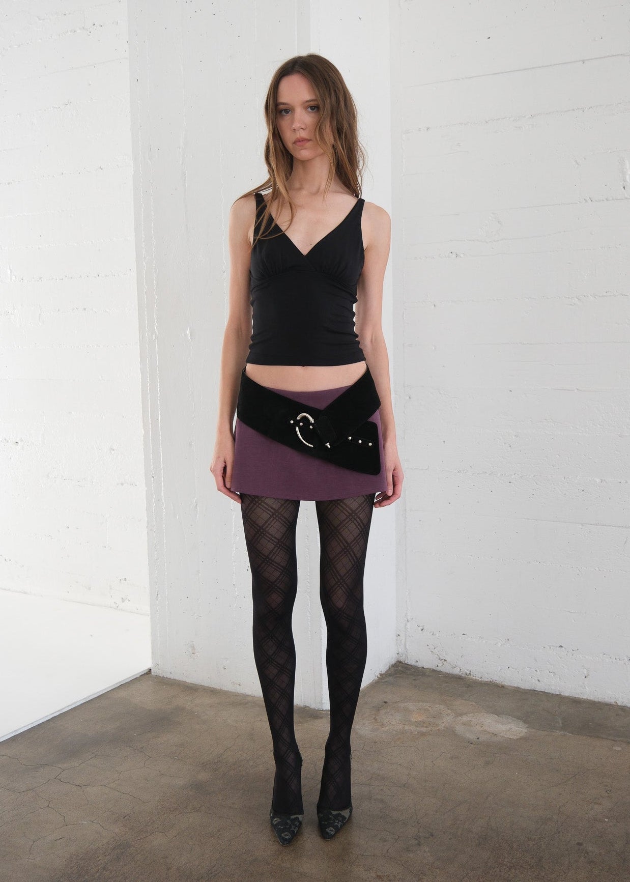 Ren Top – Double Layered Triangle Sleeveless Top | Geel