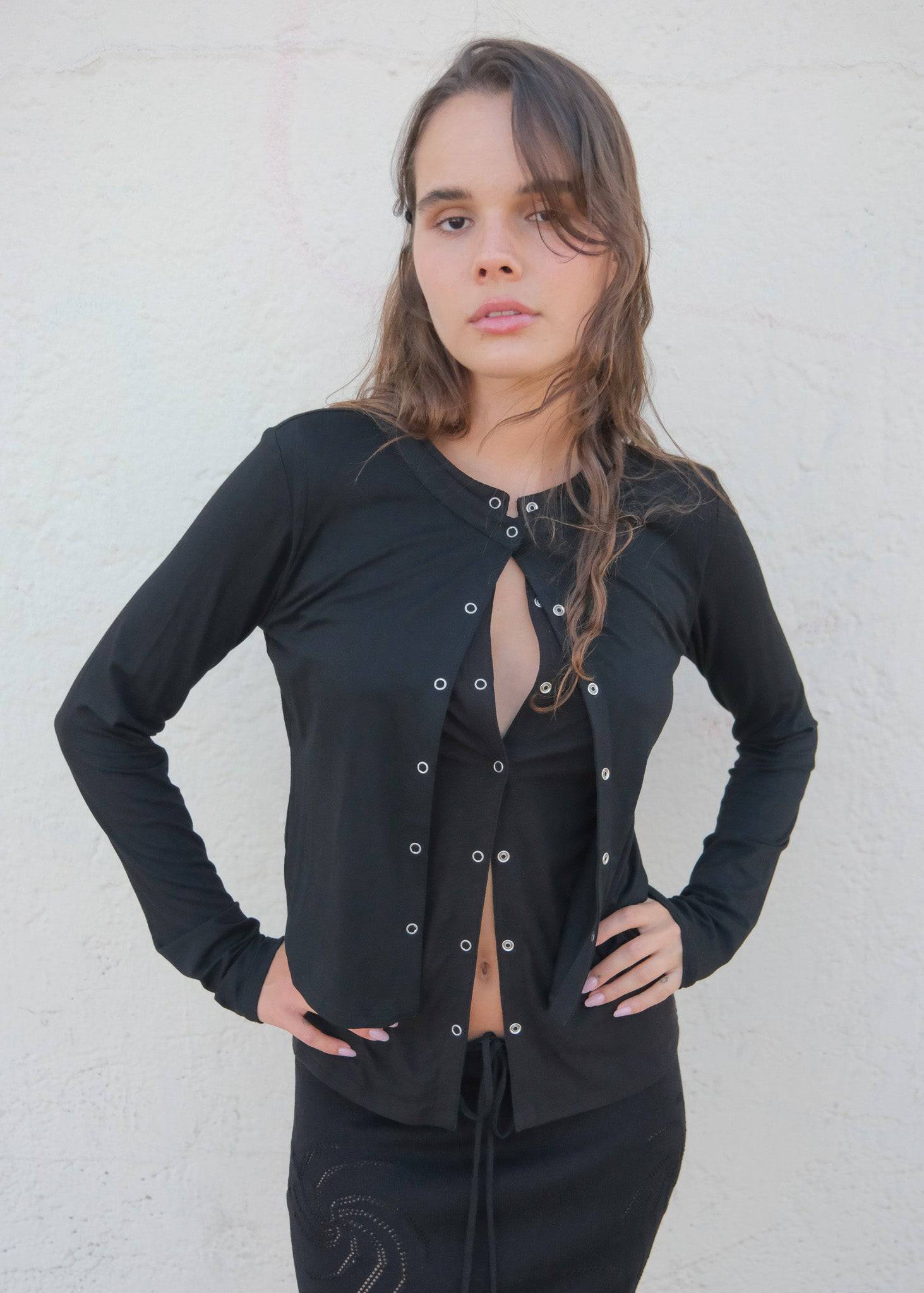 Snap Cardigan - geel.us