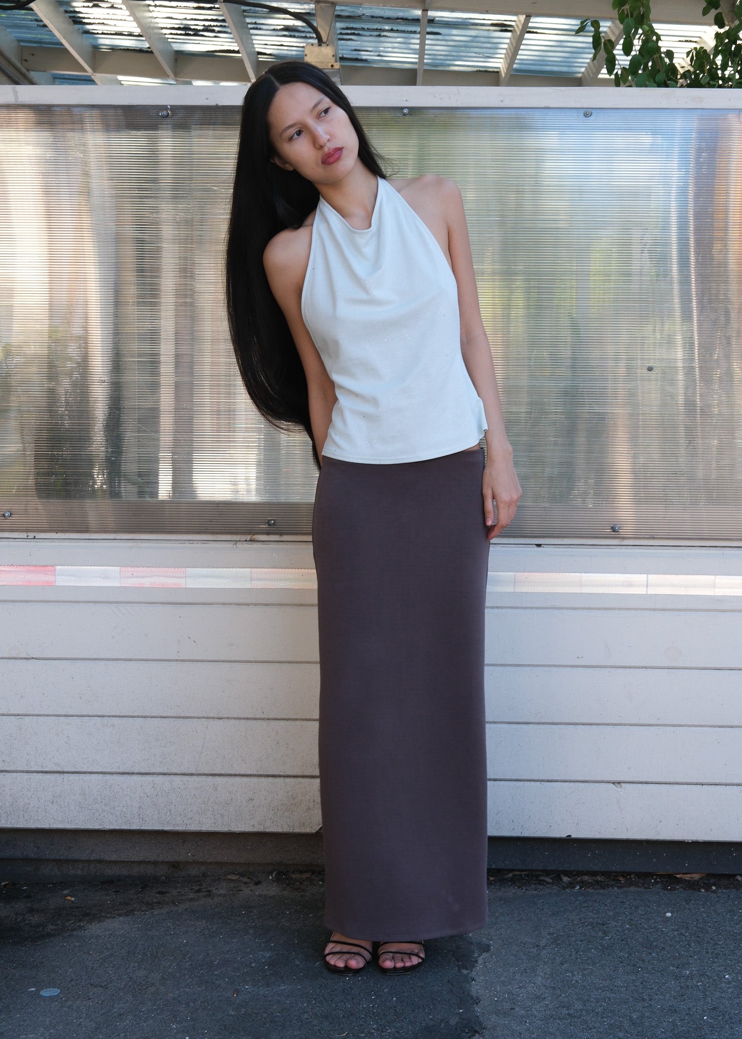 Jules Skirt, maxi skirt, column skirt, thick maxi skirt, low waist maxi skirt, low waist skirt, soft maxi skirt