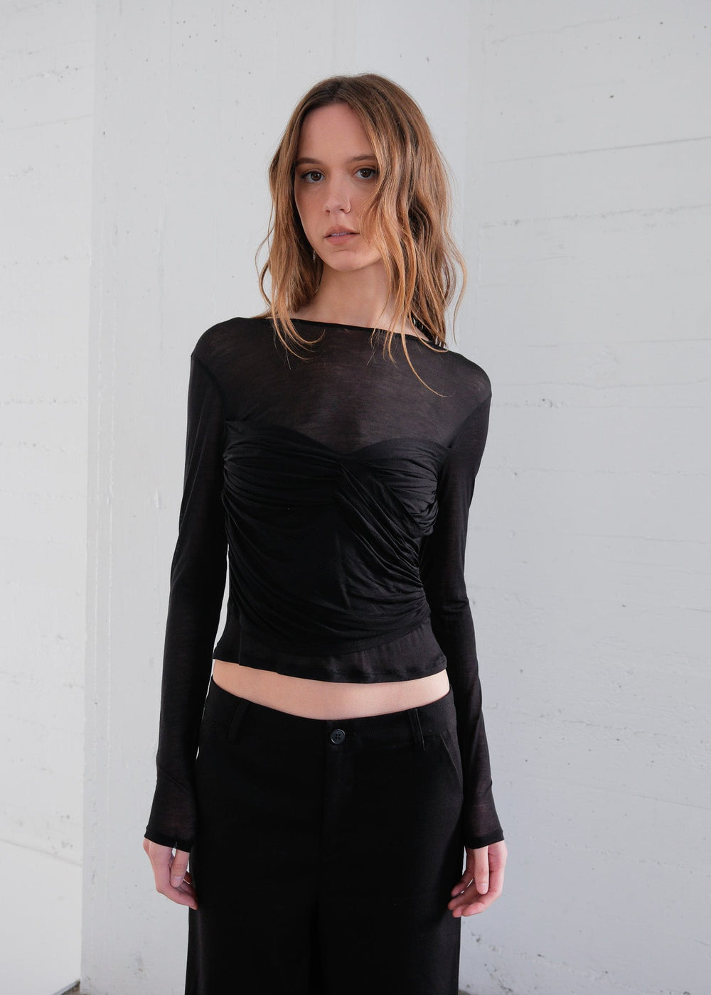 トップス eaphi MULTI SHOULDER PARTS RIB TOPS eaphi MULTI SHOULDER PARTS RIB TOPS
